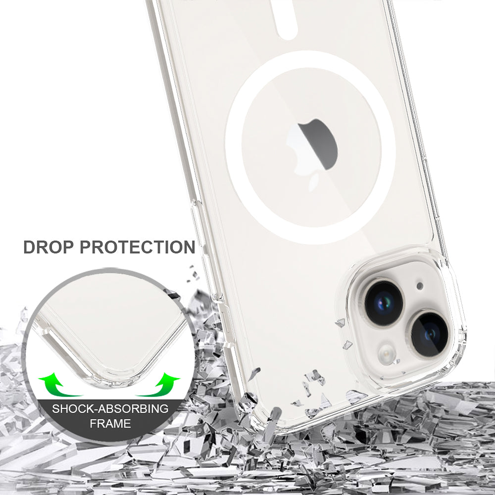 iPhone 15 1.5mm Anti-Scratch Clear Magnetic Case