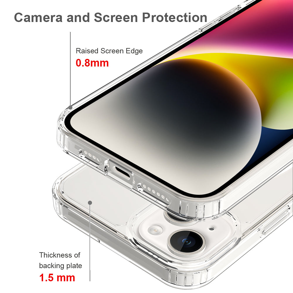 iPhone 14/15 Plus 1.5mm Anti-Scratch Clear Magnetic Case
