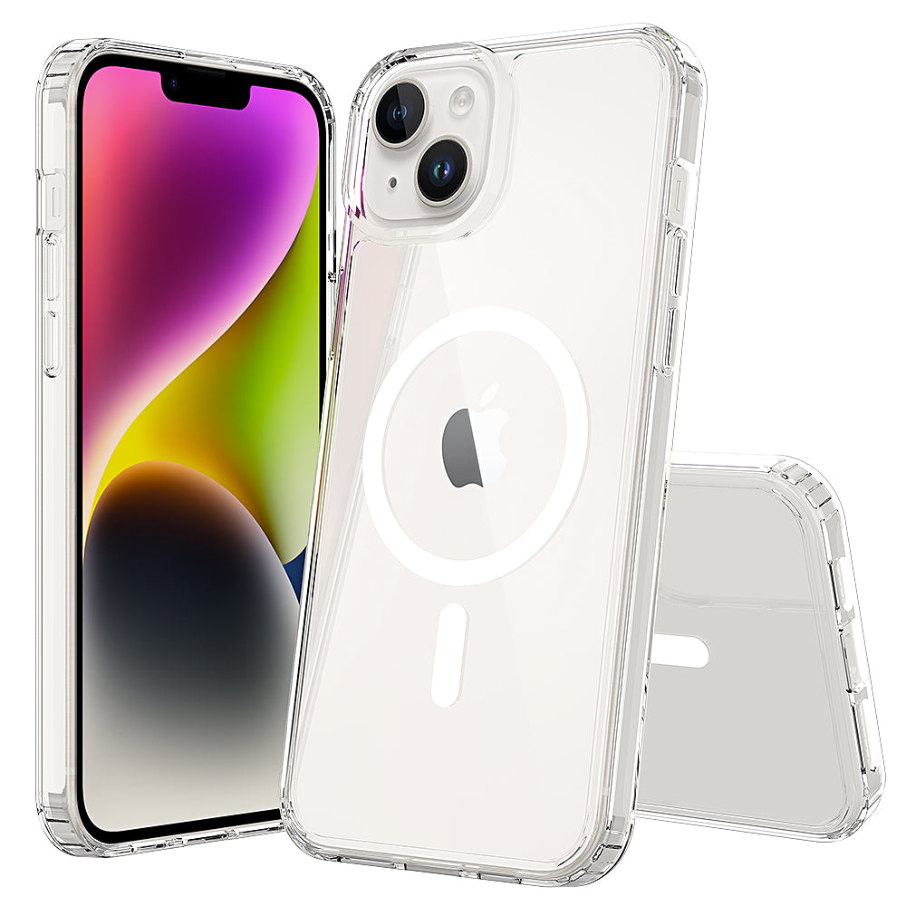 iPhone 14/15 Plus 1.5mm Anti-Scratch Clear Magnetic Case