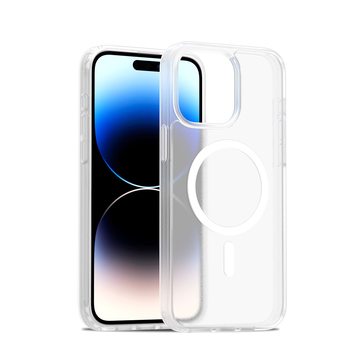 iPhone 15 Pro Max Matte Frosted Translucent Magnetic Case
