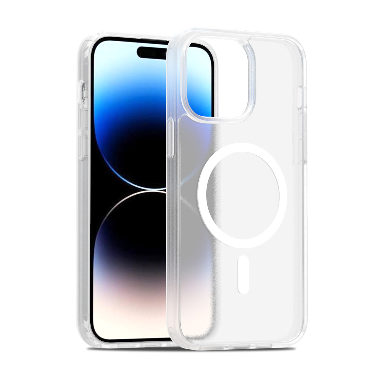 iPhone 14 Pro Max Matte Frosted Translucent Magnetic Case