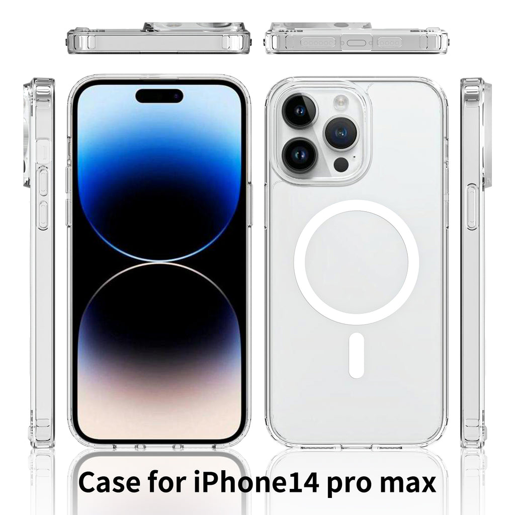 iPhone 14 Pro Max 1.5mm Anti-Scratch Clear Magnetic Case
