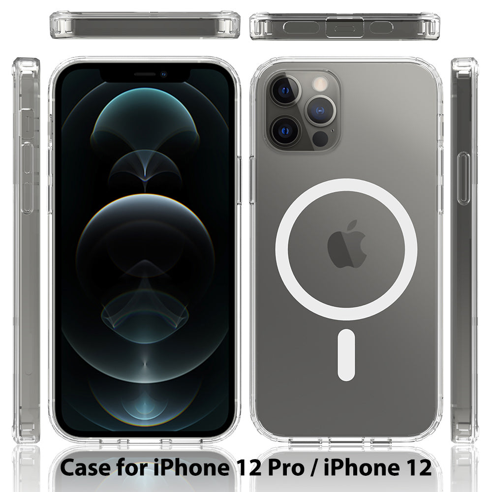 iPhone 12/12 Pro 1.5mm Anti-Scratch Clear Magnetic Case
