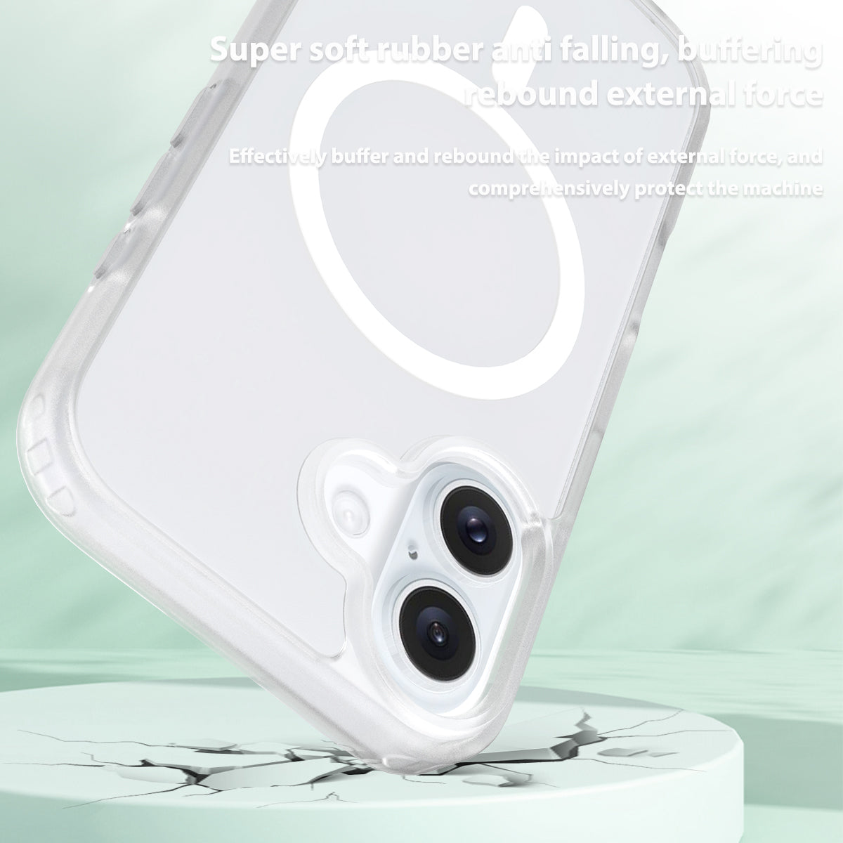 iPhone 16 Matte Frosted Translucent Magnetic Case
