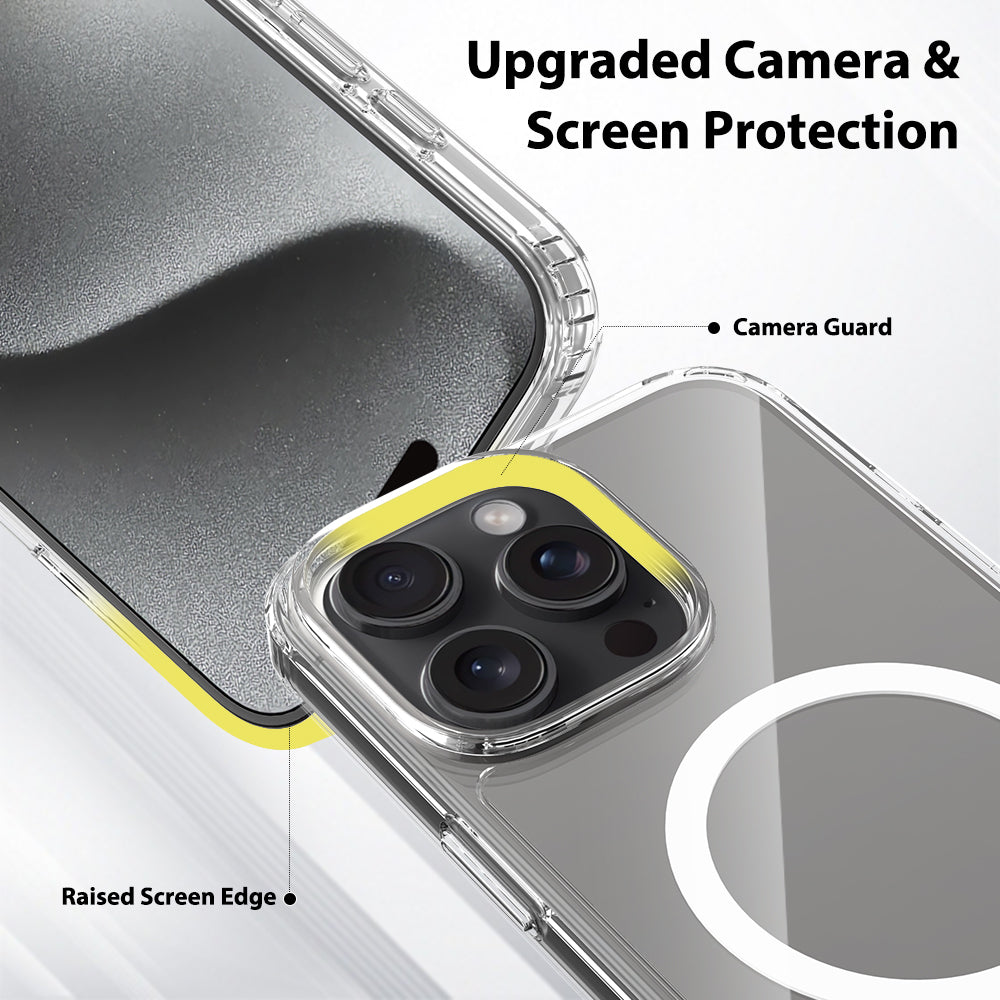 iPhone 16 Pro Max 1.5mm Anti-Scratch Clear Magnetic Case