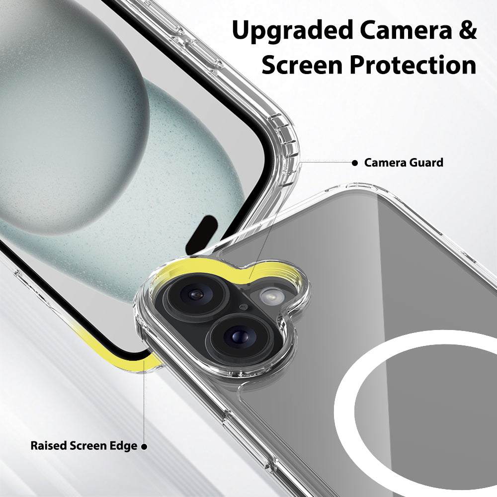 iPhone 16 Plus 1.5mm Anti-Scratch Clear Magnetic Case