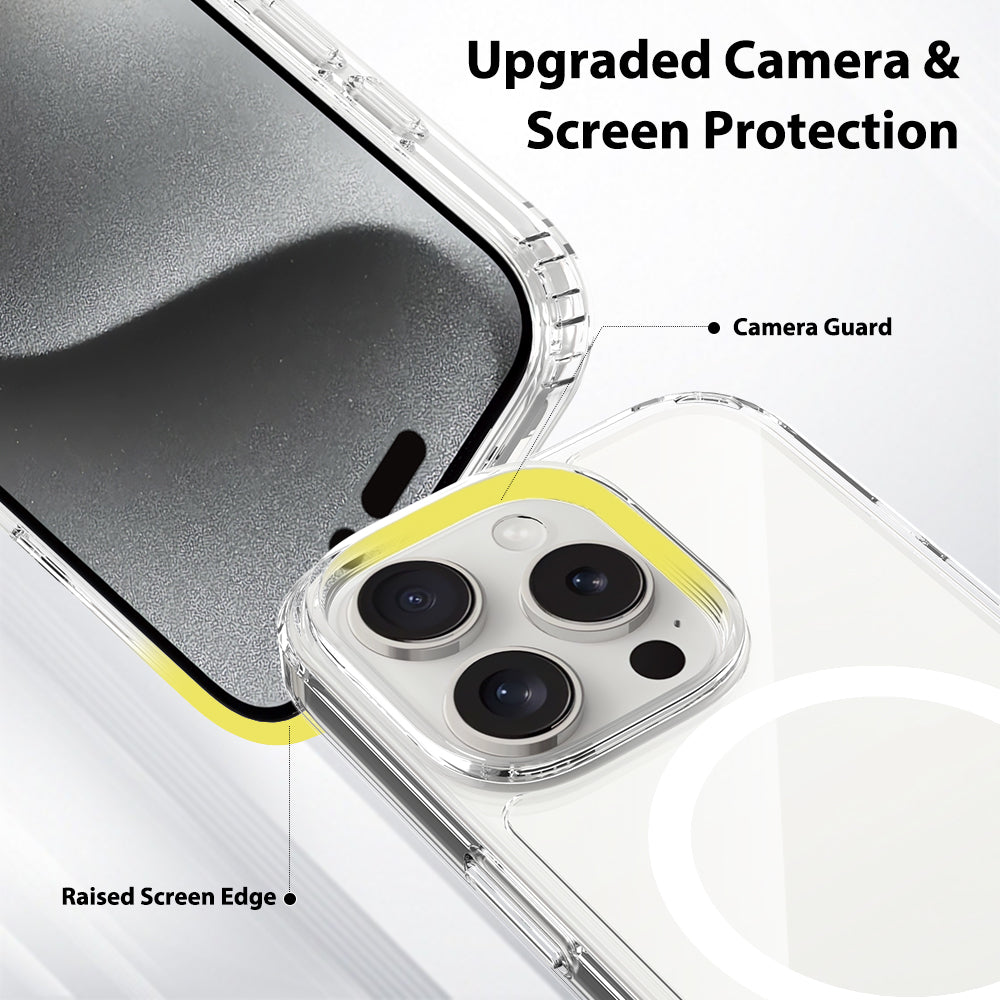 iPhone 16 Pro 1.5mm Anti-Scratch Clear Magnetic Case