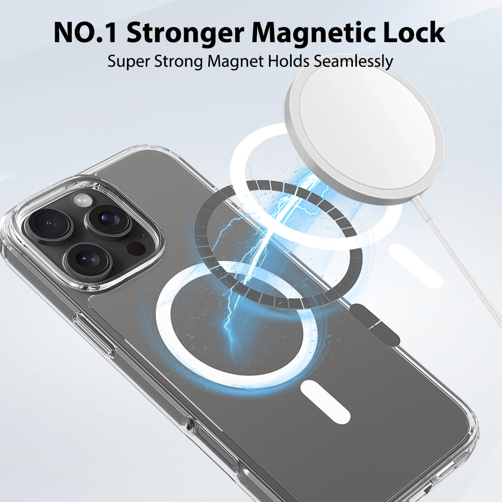 iPhone 16 Pro Max 1.5mm Anti-Scratch Clear Magnetic Case