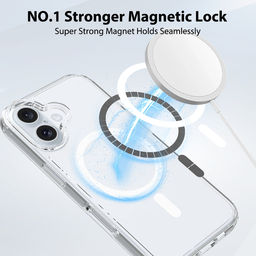 iPhone 16 1.5mm Anti-Scratch Clear Magnetic Case