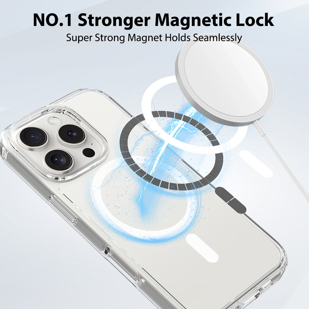 iPhone 16 Pro 1.5mm Anti-Scratch Clear Magnetic Case