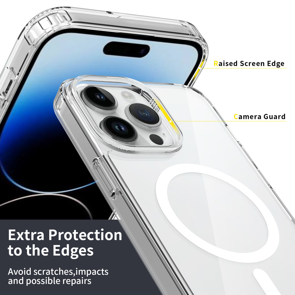 iPhone 14 Pro 1.5mm Anti-Scratch Clear Magnetic Case