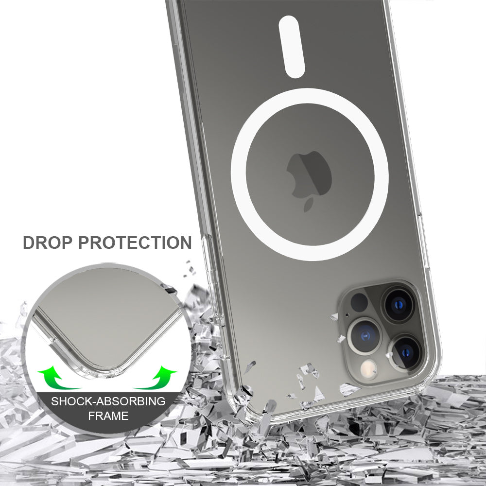 iPhone 12/12 Pro 1.5mm Anti-Scratch Clear Magnetic Case