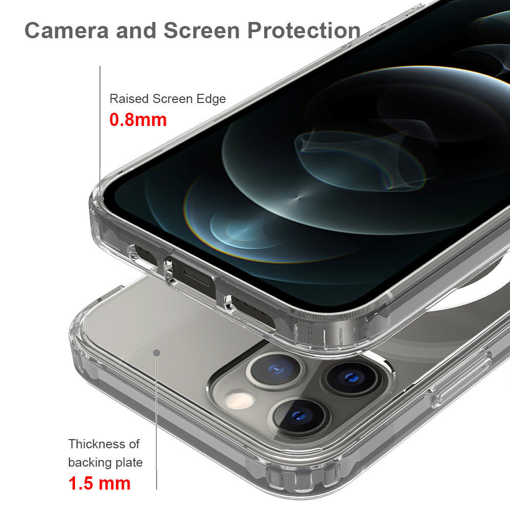 iPhone 12/12 Pro 1.5mm Anti-Scratch Clear Magnetic Case
