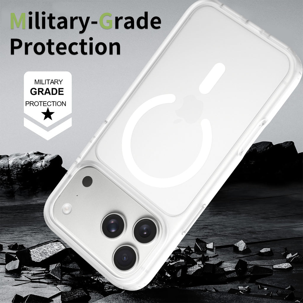 iPhone 17 Pro Max Matte Frosted Translucent Magnetic Case