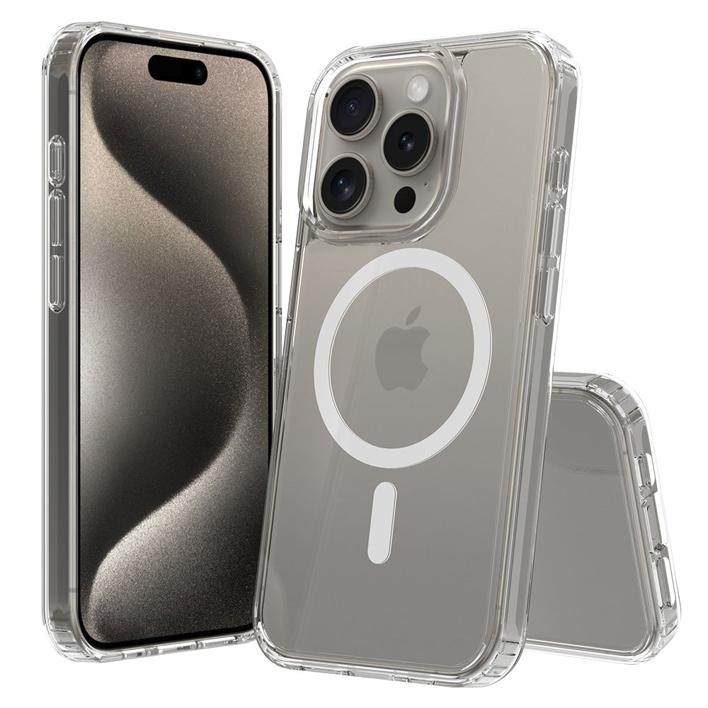 iPhone 15 Pro 1.5mm Anti-Scratch Clear Magnetic Case