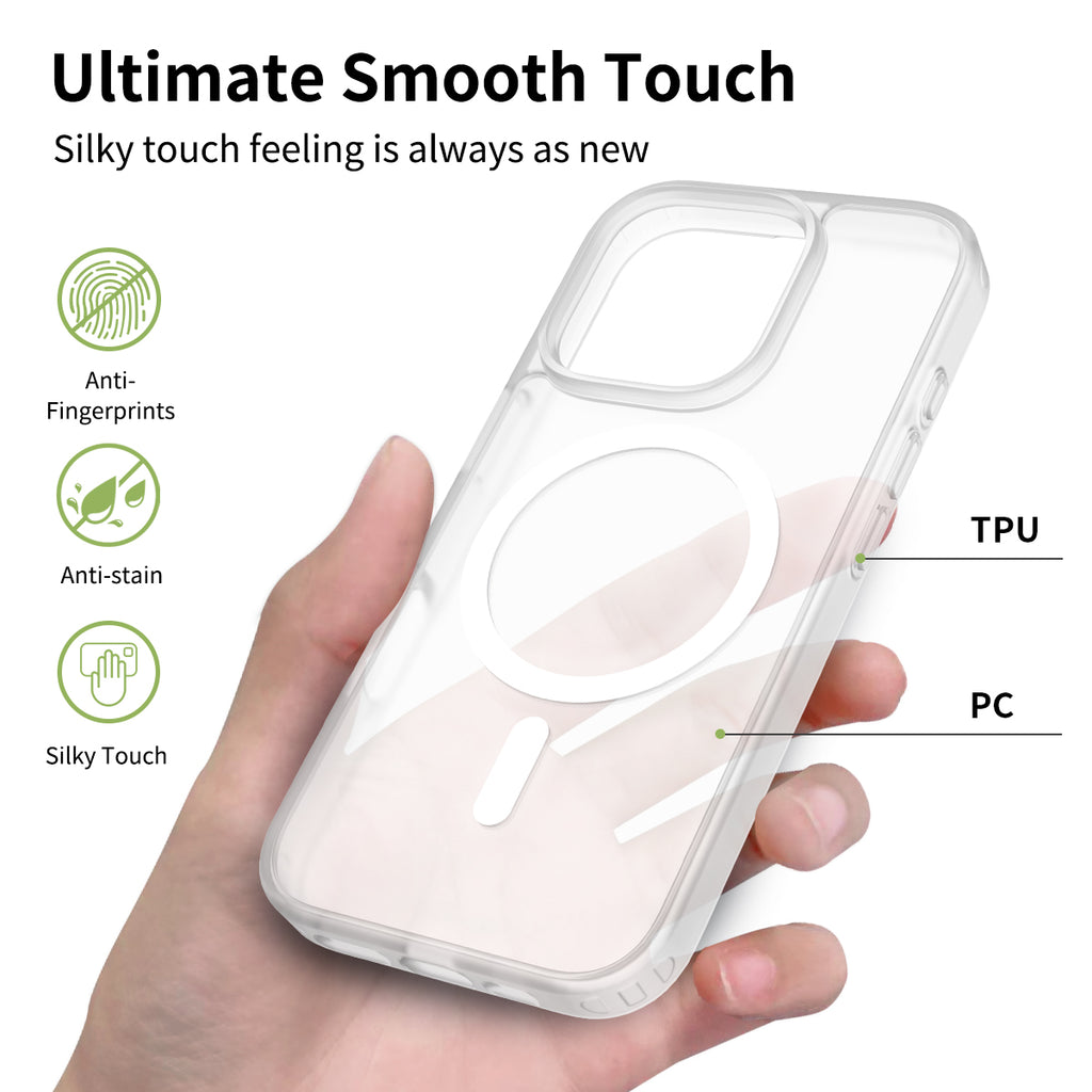iPhone 16 Pro Matte Frosted Translucent Magnetic Case