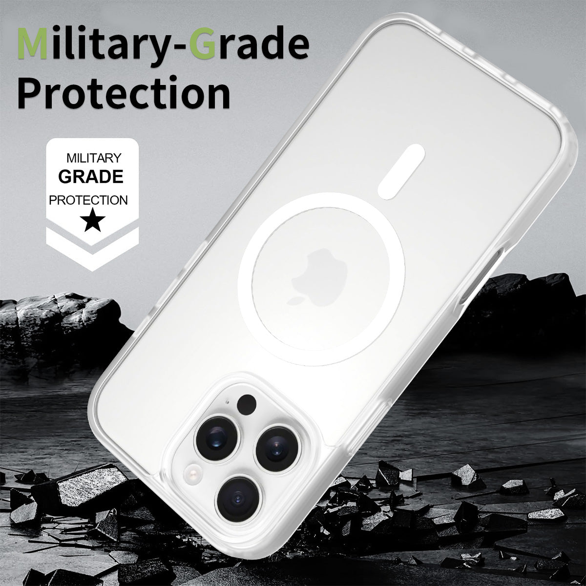 iPhone 16 Pro Max Matte Frosted Translucent Magnetic Case