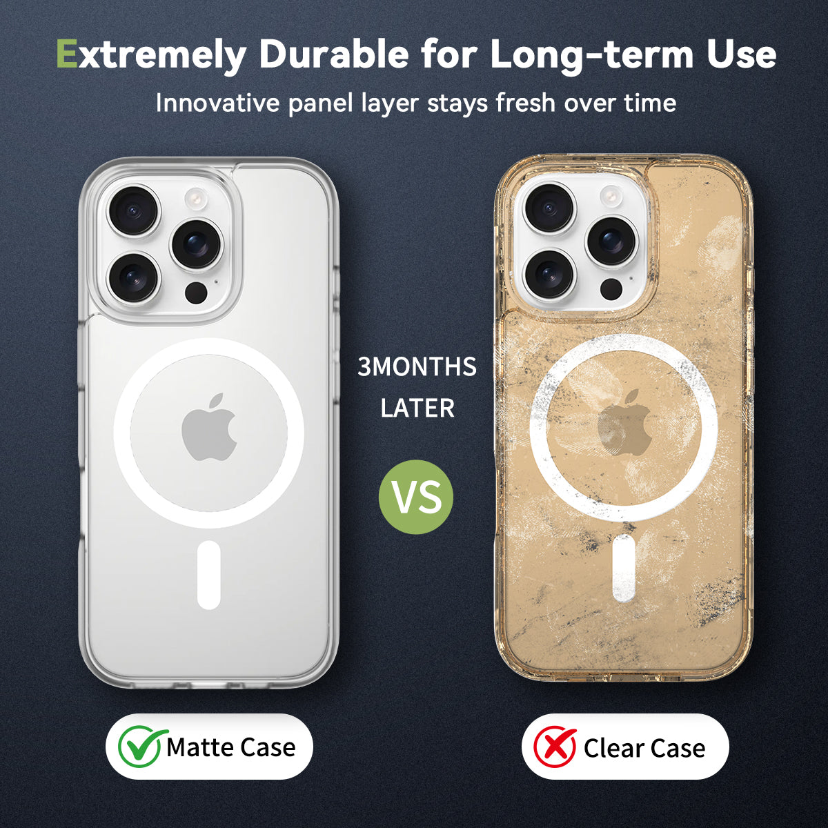 iPhone 16 Pro Matte Frosted Translucent Magnetic Case