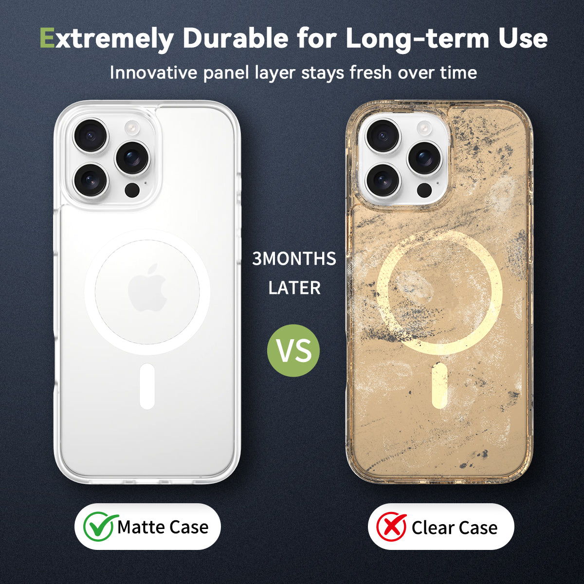 iPhone 16 Pro Max Matte Frosted Translucent Magnetic Case