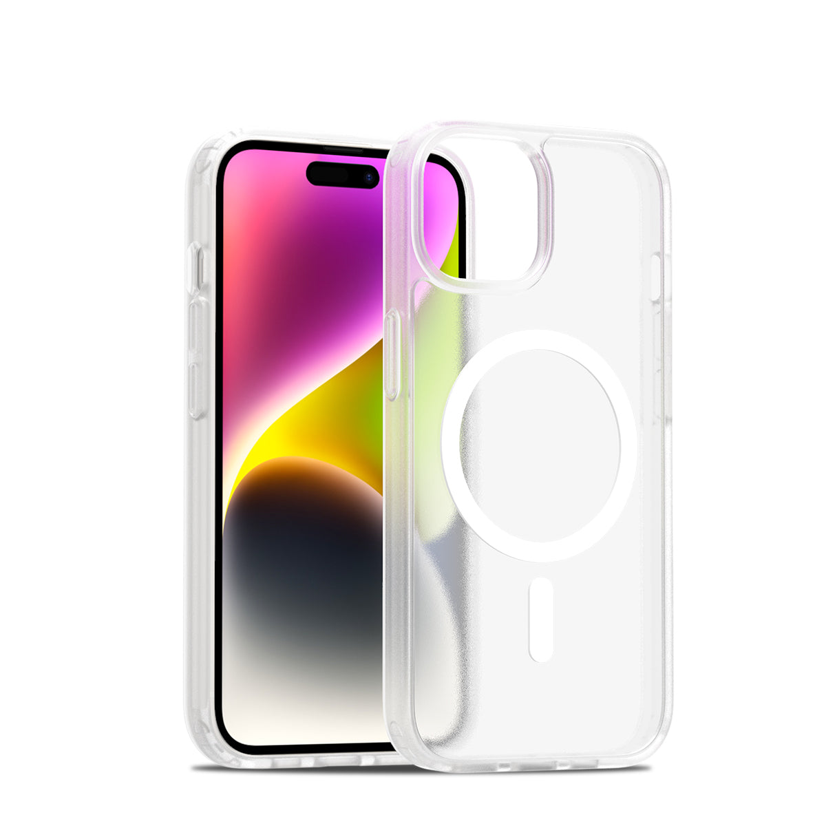iPhone 15 Matte Frosted Translucent Magnetic Case