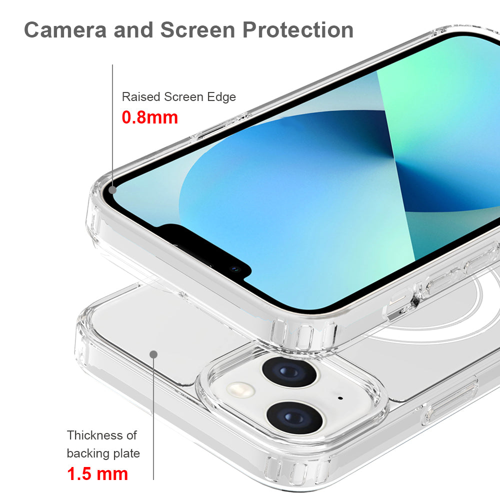 iPhone 13/14 1.5mm Anti-Scratch Clear Magnetic Case