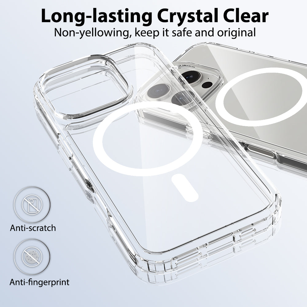 iPhone 16 Pro 1.5mm Anti-Scratch Clear Magnetic Case