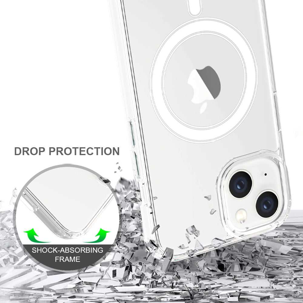 iPhone 13/14 1.5mm Anti-Scratch Clear Magnetic Case