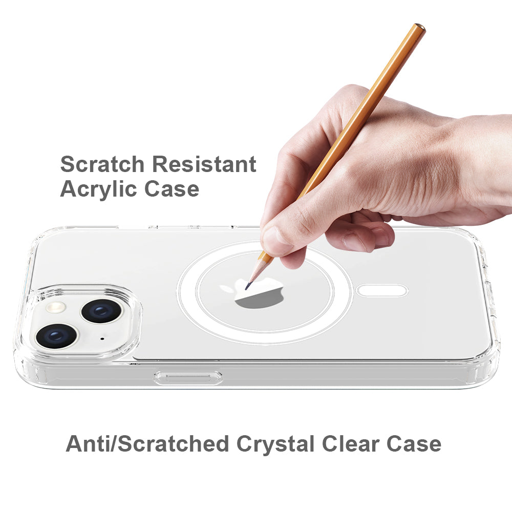 iPhone 13/14 1.5mm Anti-Scratch Clear Magnetic Case