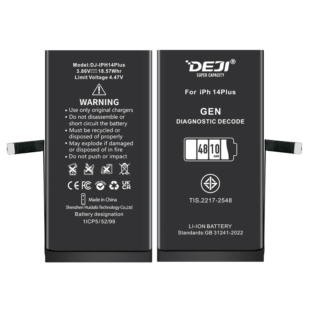 DEJI Genuine Diagnostic-Compatible Super-Capacity Battery for iPhone 14 Plus