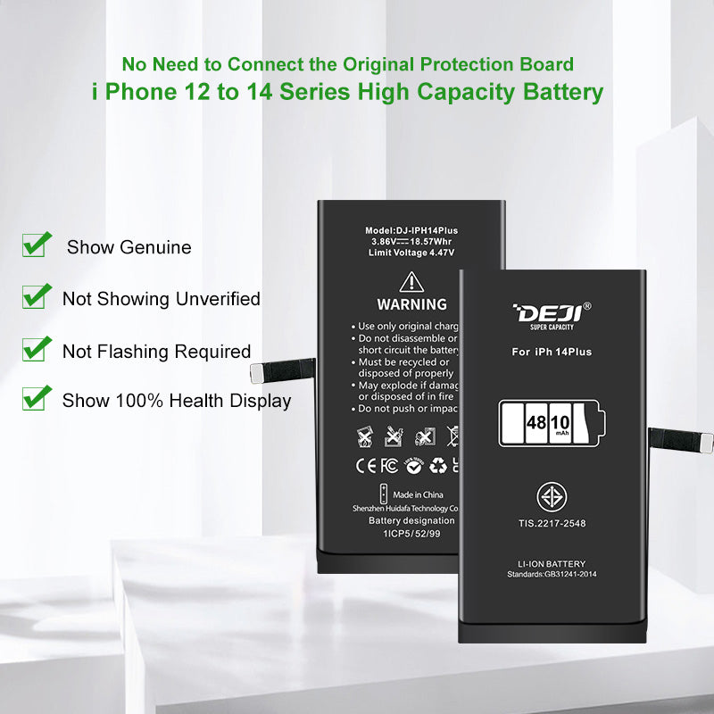DEJI Genuine Diagnostic-Compatible Super-Capacity Battery for iPhone 14 Plus