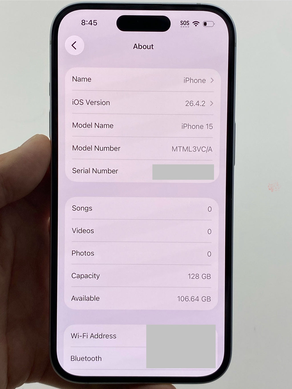 iPhone 15 128GB – Blue (Absolutely Mint 10/10 Condition)