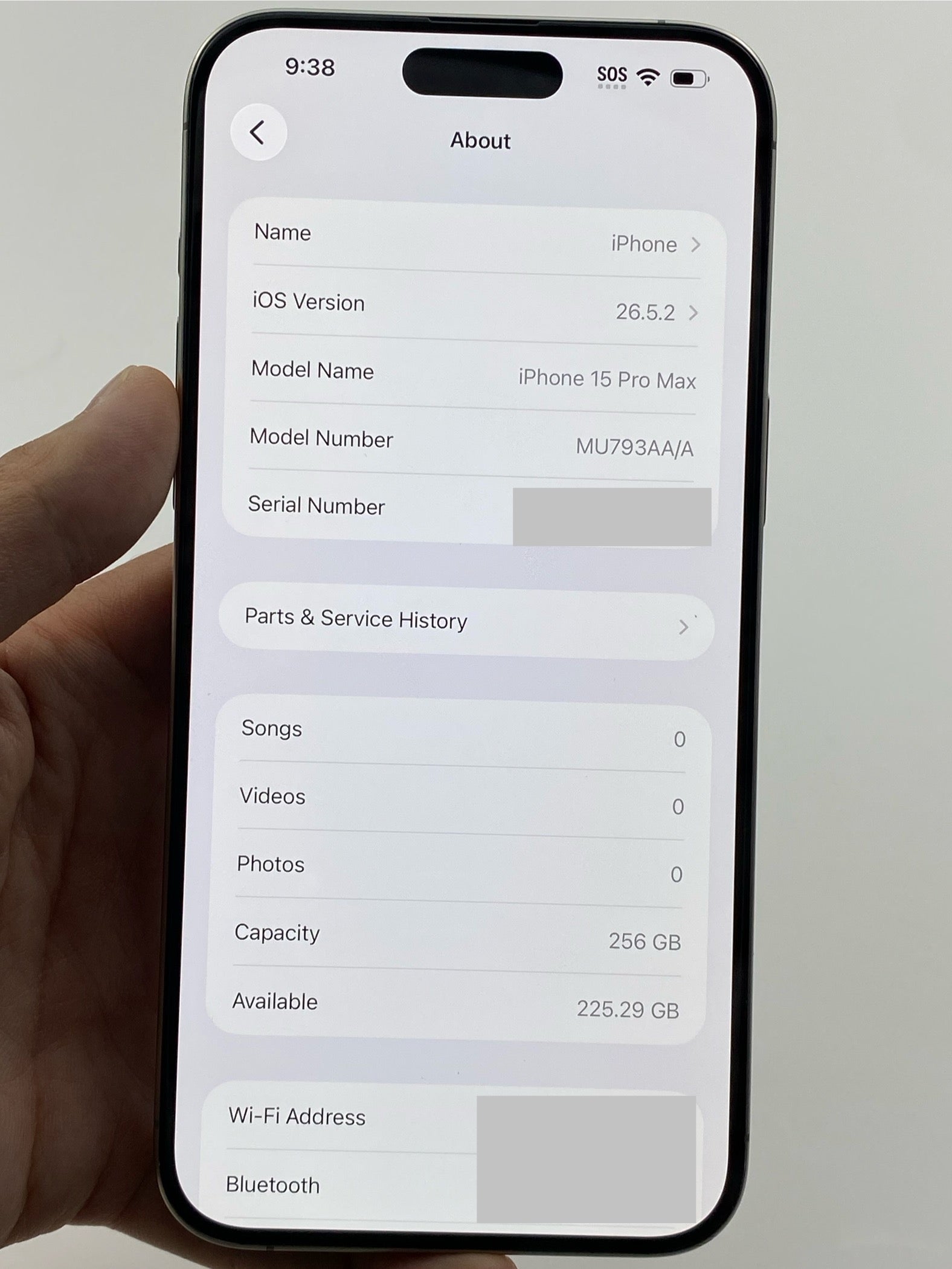 iPhone 15 Pro Max 256GB – Natural Titanium (Mint 10/10 / 100% Battery)