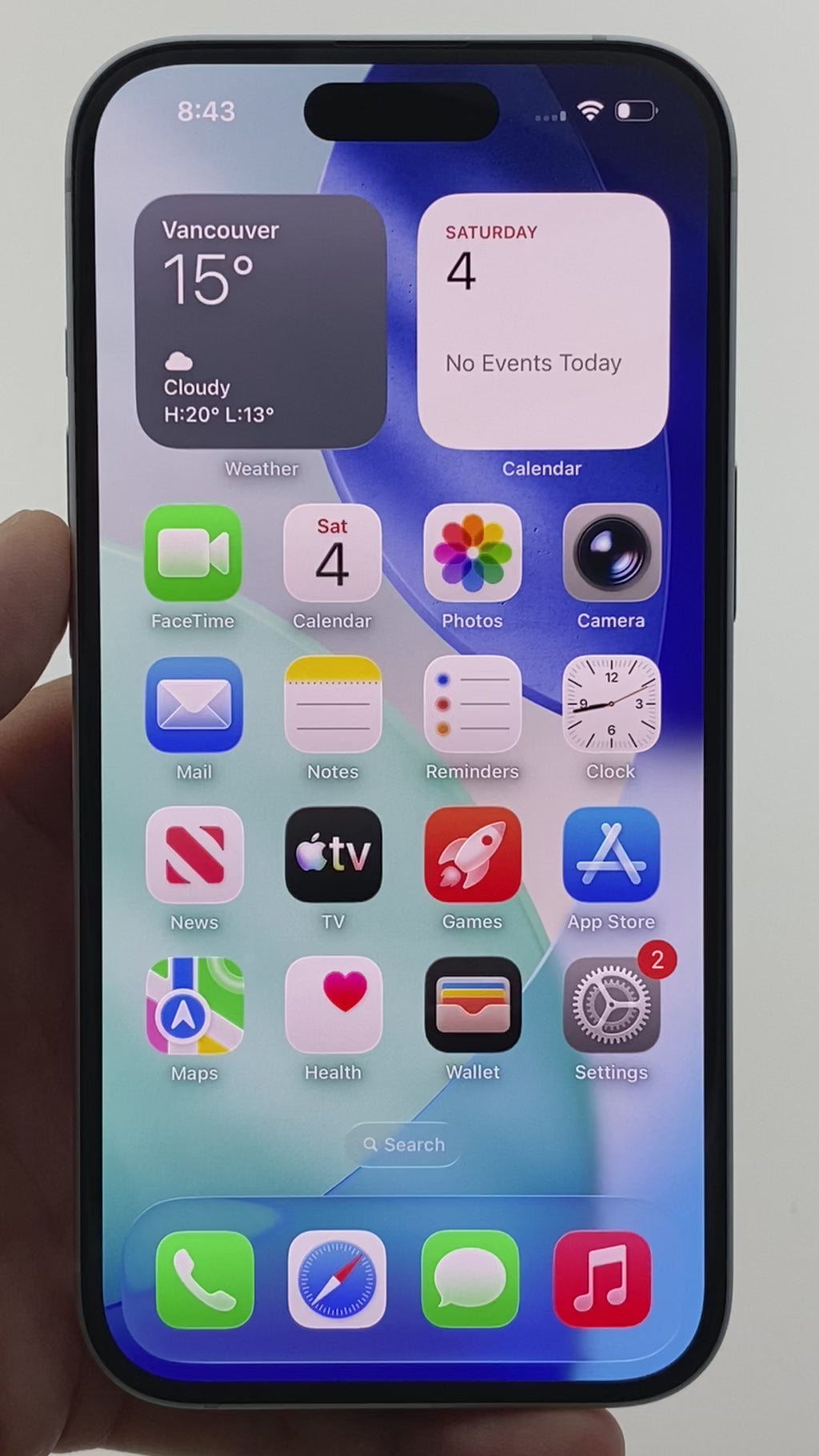 iPhone 15 128GB – Blue (Absolutely Mint 10/10 Condition)
